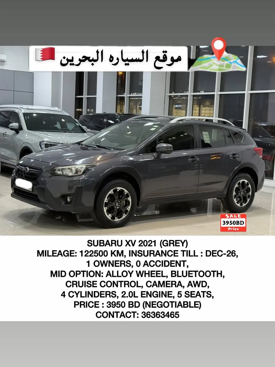 2021 Subaru XV Mid Option
